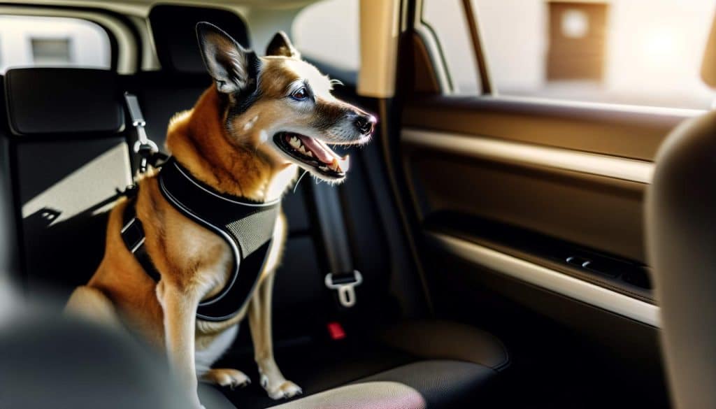 Voyagez en sécurité : harnais de voiture pour chien